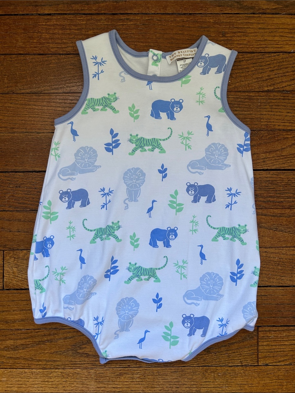 The Beaufort Bonnet Company/TBBC “Lions, Tiger & Bears” Patton Play Bubble 3T